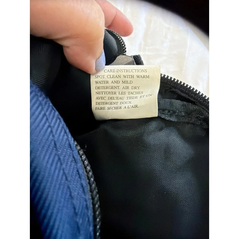 Eddie Bauer Navy Blue Nylon Crossbody Messenger Travel Bag Adjustable Gorpcore